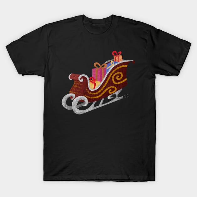 Sleigh holiday T-Shirt by quirkyandkind